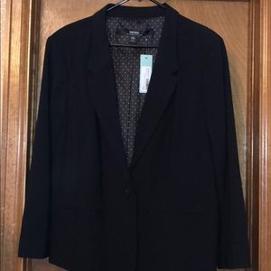 Stretch Crepe Blazer Black